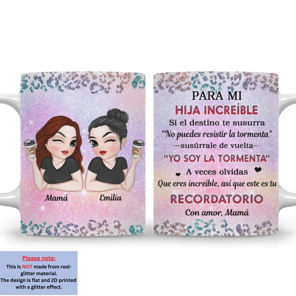 Mi Nieta Valiente - Taza de café personalizada - Image 7