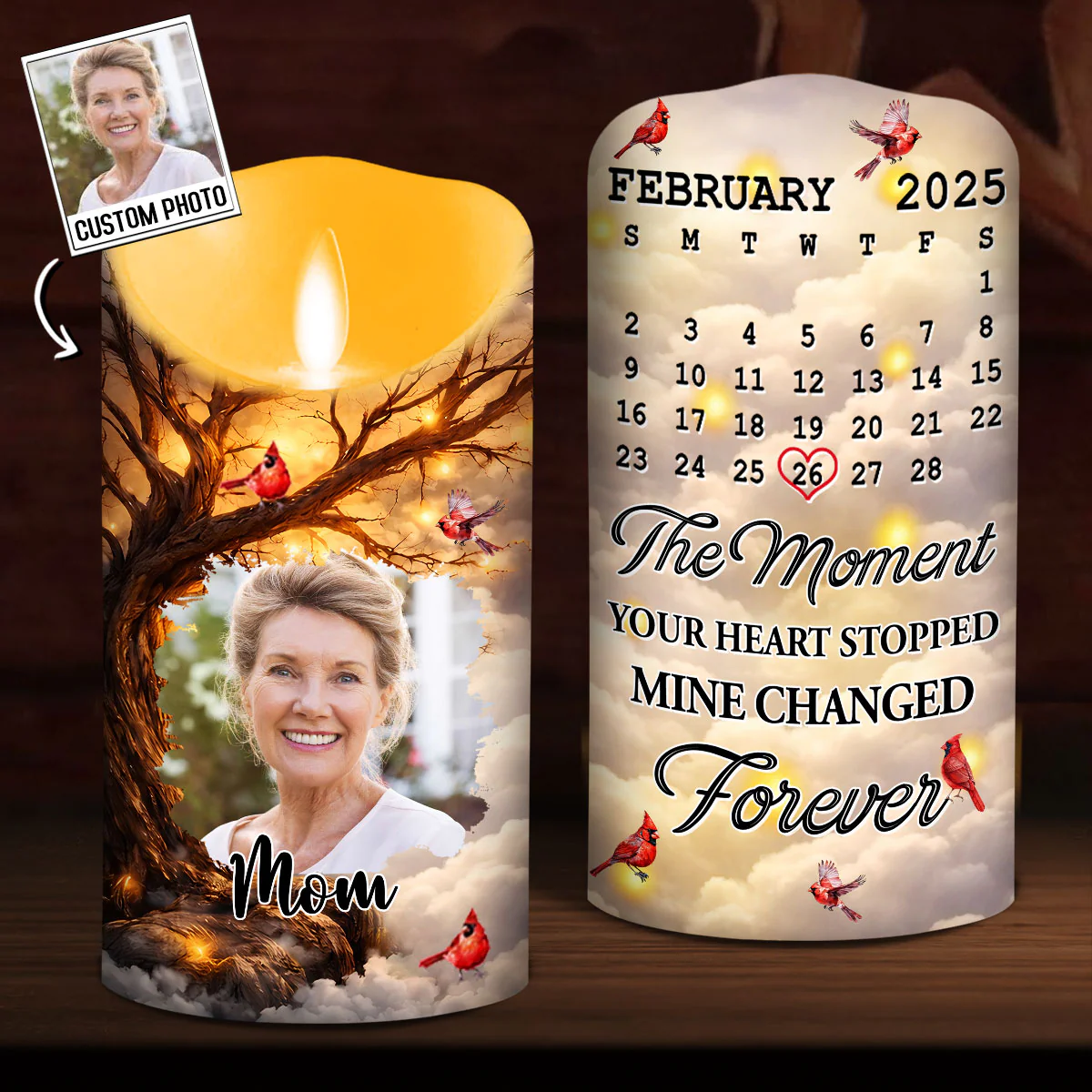 Mine Changed Forever From That Moment - Personalized Custom LED Candle