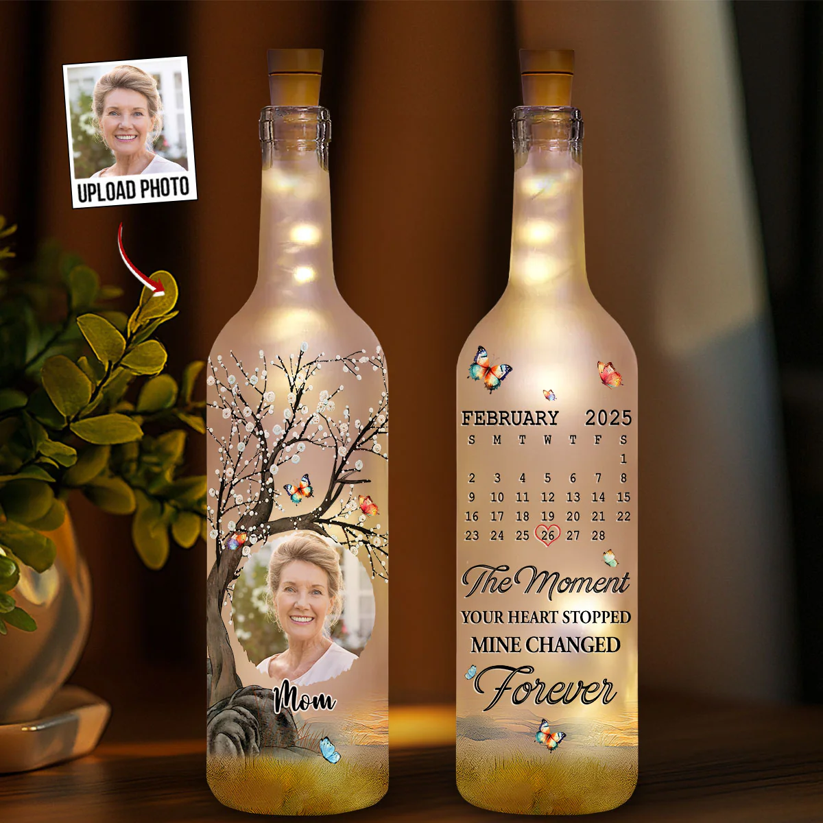 Mine Changed Forever - Personalized Custom Bottle Lamp