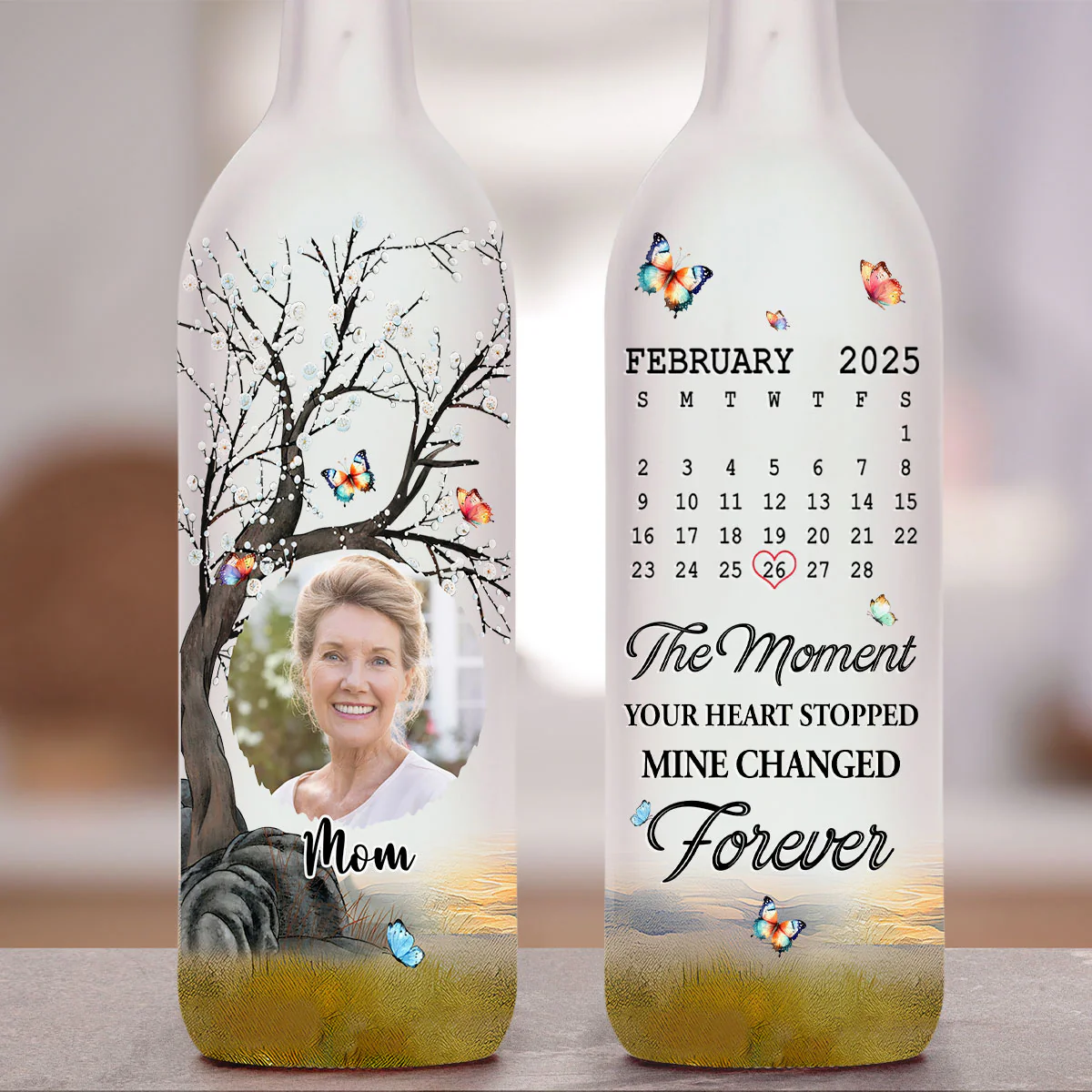 Mine Changed Forever - Personalized Custom Bottle Lamp - Image 4