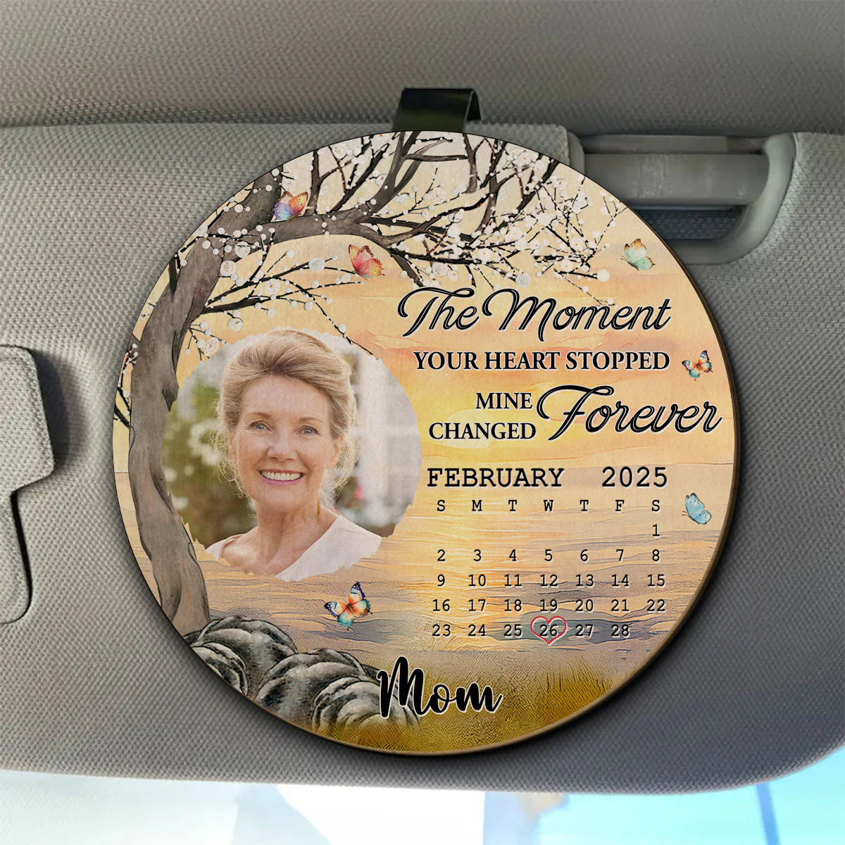 Mine Changed Forever - Personalized Custom Car Visor Clip