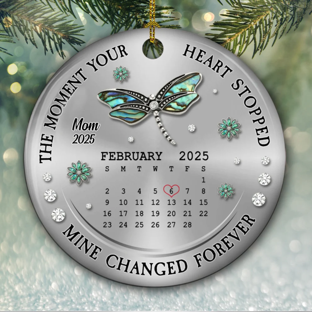 Mine Changed Forever - Personalized Custom Ceramic Ornament - Image 5