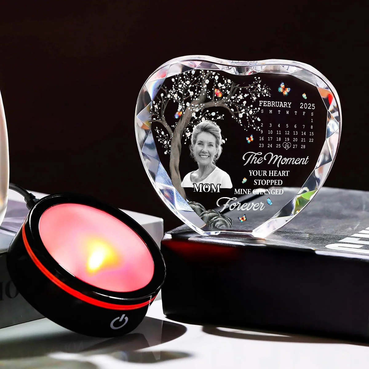 Mine Changed Forever - Personalized Custom Crystal Led Light - Image 5