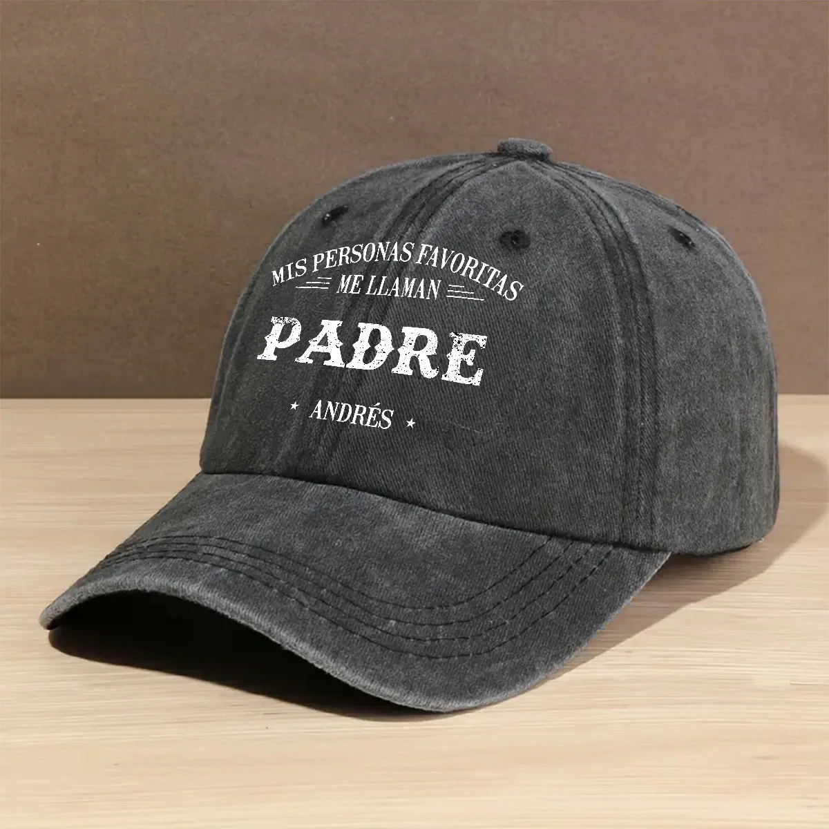 Mis Personas Favoritas Me Llaman - Gorra de Mezclilla Vintage Lavada Personalizada - Image 5