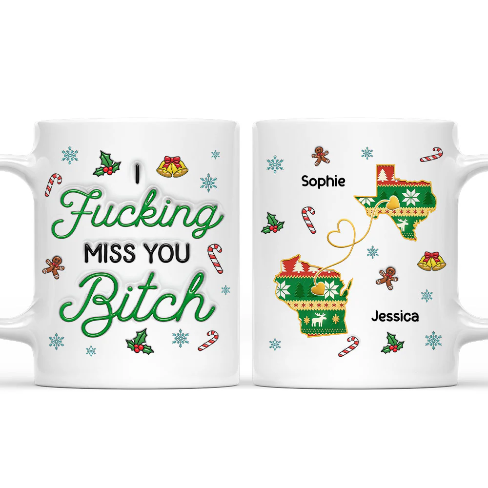 Miss You Girl - Personalized Custom 3D Inflated Effect Mug
