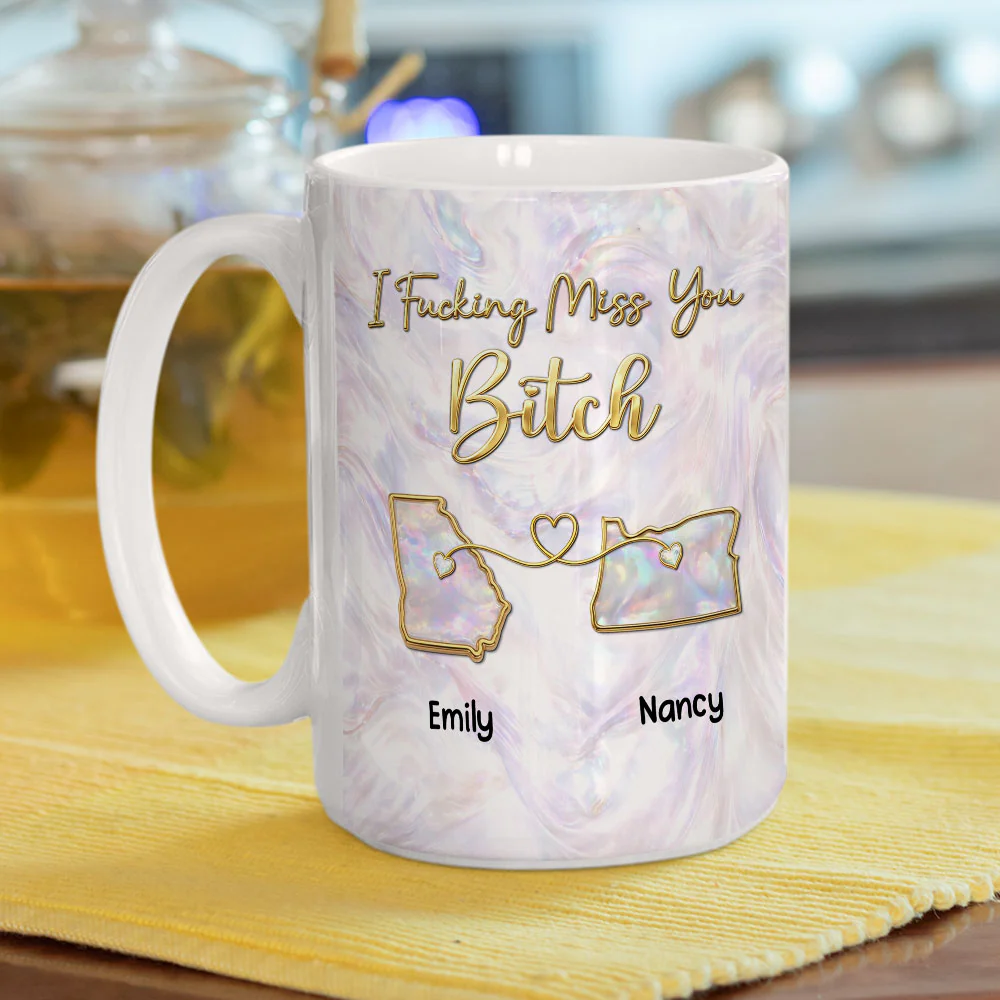 Miss You New Style - Personalized Custom 3D Effect Mug - Image 4