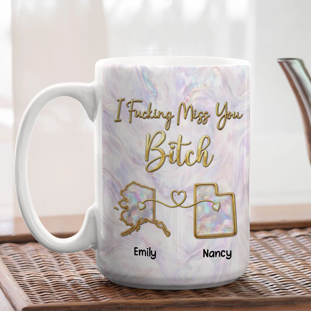Miss You New Style - Personalized Custom 3D Effect Mug - Image 5