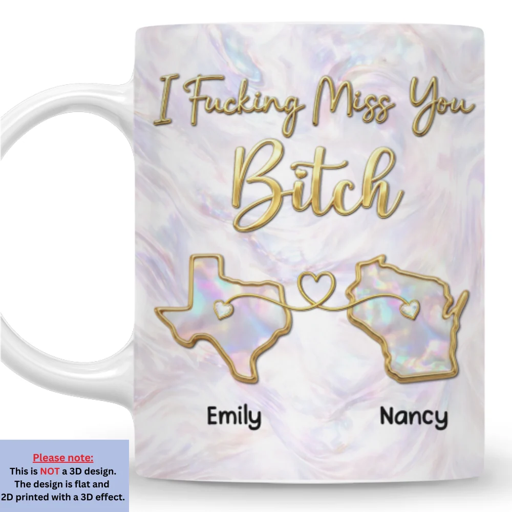 Miss You New Style - Personalized Custom 3D Effect Mug - Image 7