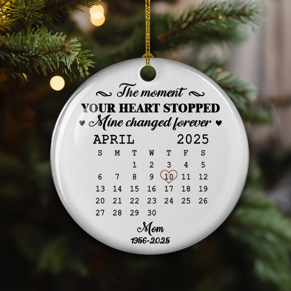 Miss You - Personalized Custom Ceramic Ornament - Image 6