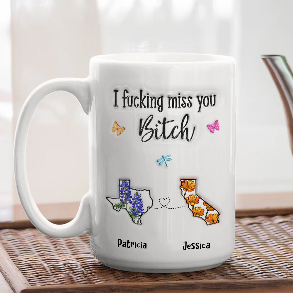 Miss You So Much - Personalized Custom 3D Inflated Effect Mug - Image 5