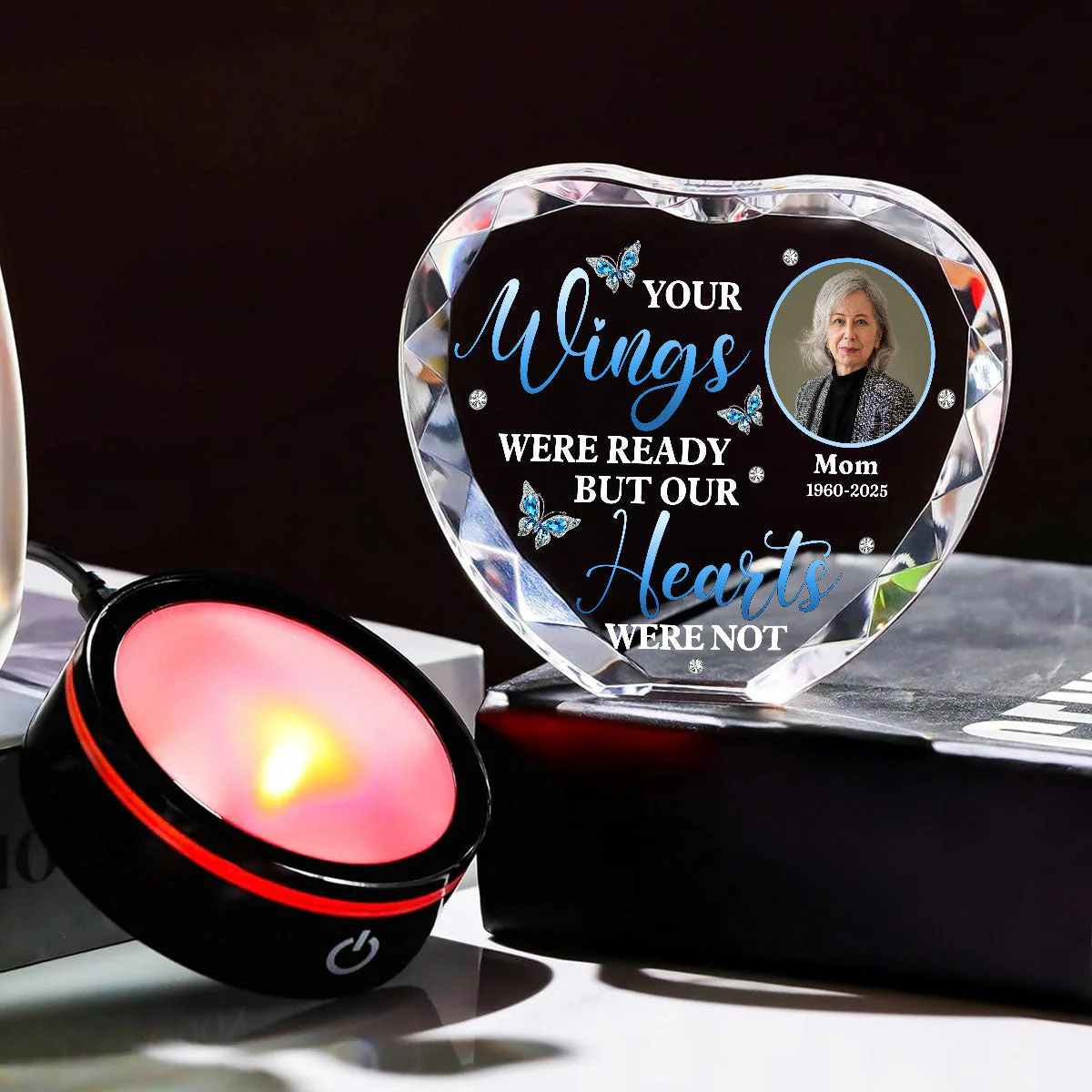 Miss You So Much - Personalized Custom Crystal Led Light - Image 4