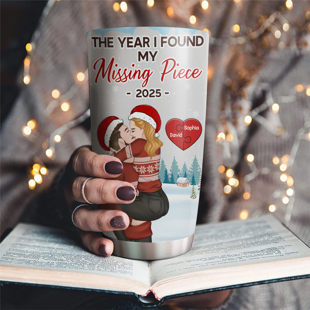 Missing Piece Love - Personalized Custom Tumbler - Image 2
