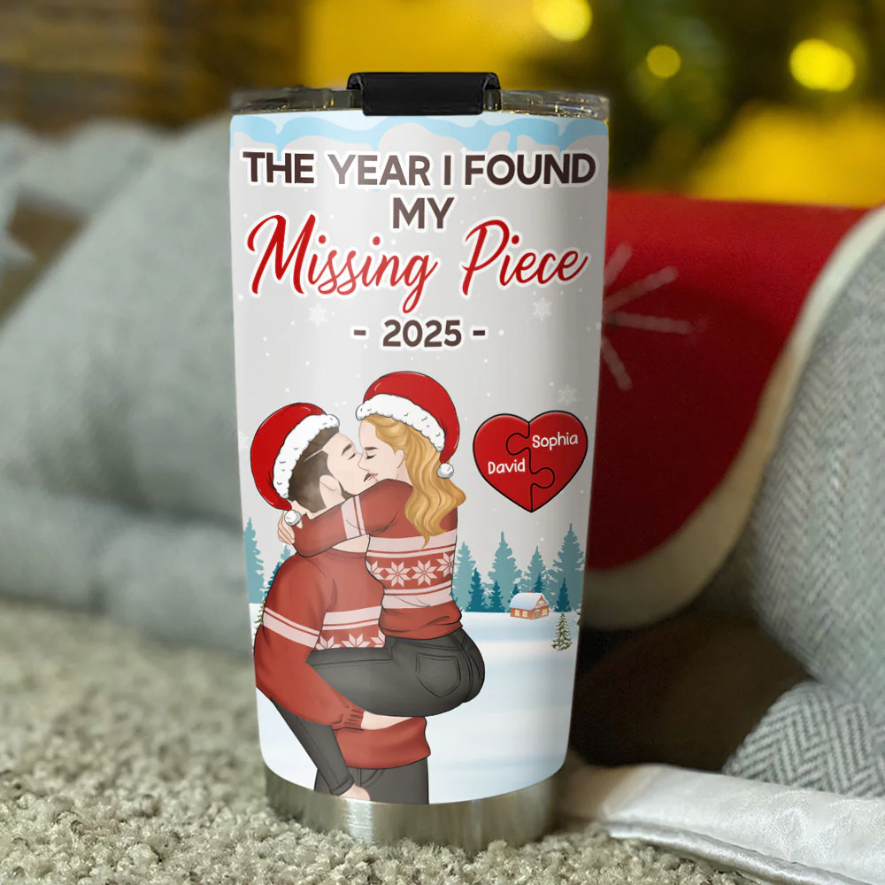 Missing Piece Love - Personalized Custom Tumbler - Image 3