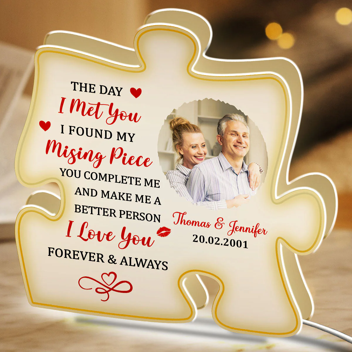 Missing Piece - Personalized Custom Light Box - Image 4