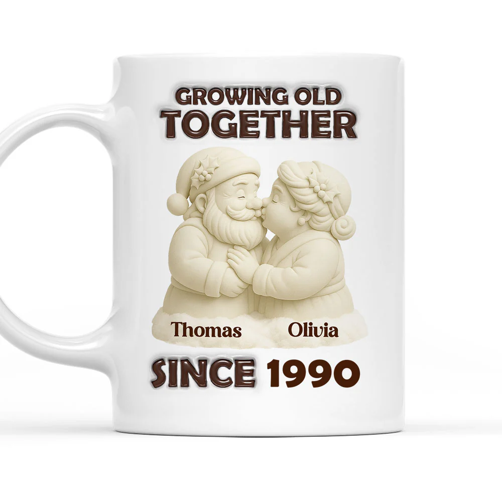 Mistletoe Moments - Personalized Custom 3D Inflated Effect Mug