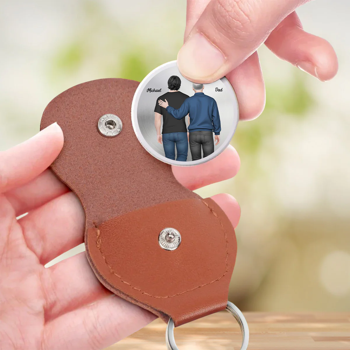 Mom Always Here For You - Personalized Custom Pocket Hug - Image 3
