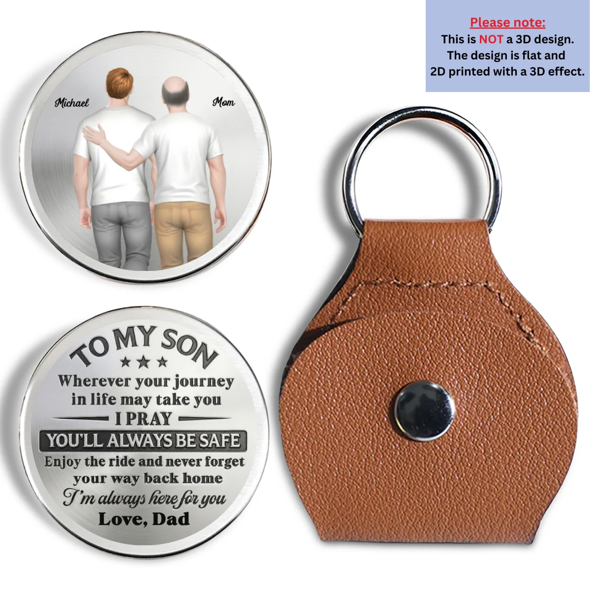 Mom Always Here For You - Personalized Custom Pocket Hug - Image 6