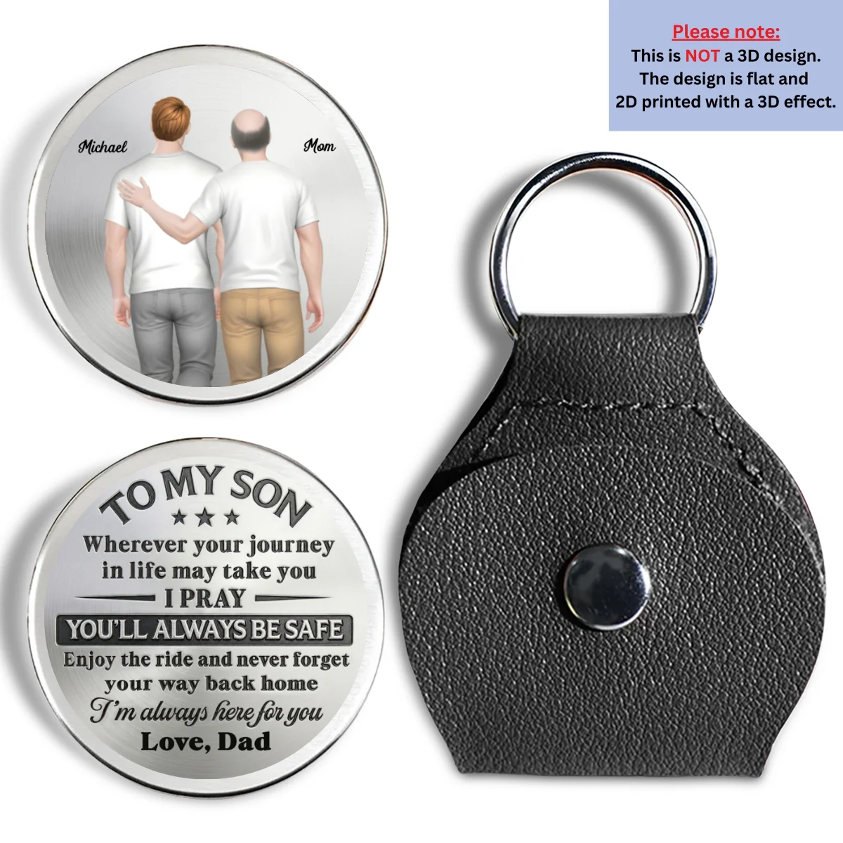 Mom Always Here For You - Personalized Custom Pocket Hug - Image 7