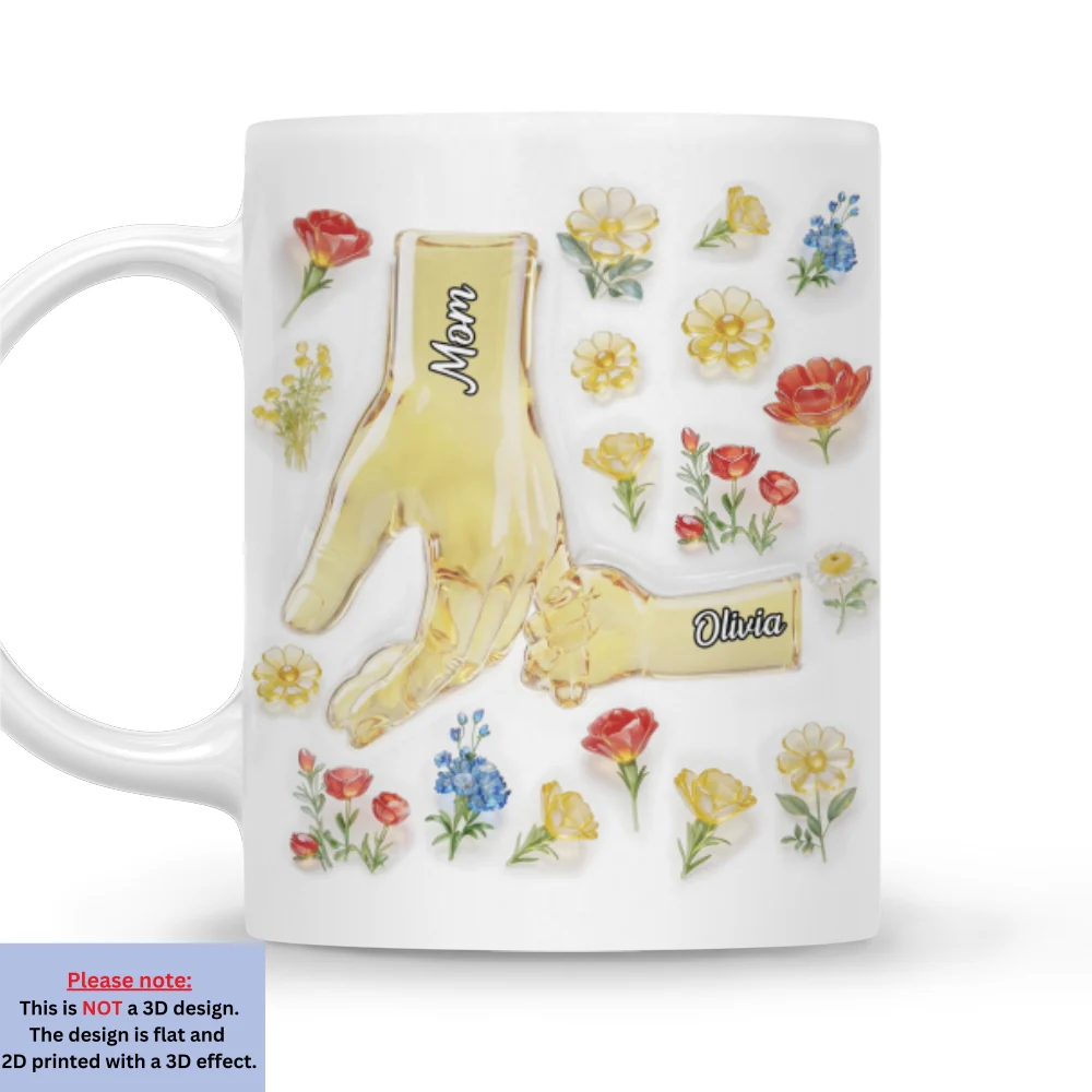 Mom And Children - Personalized Custom 3D Inflated Effect Mug - Image 6