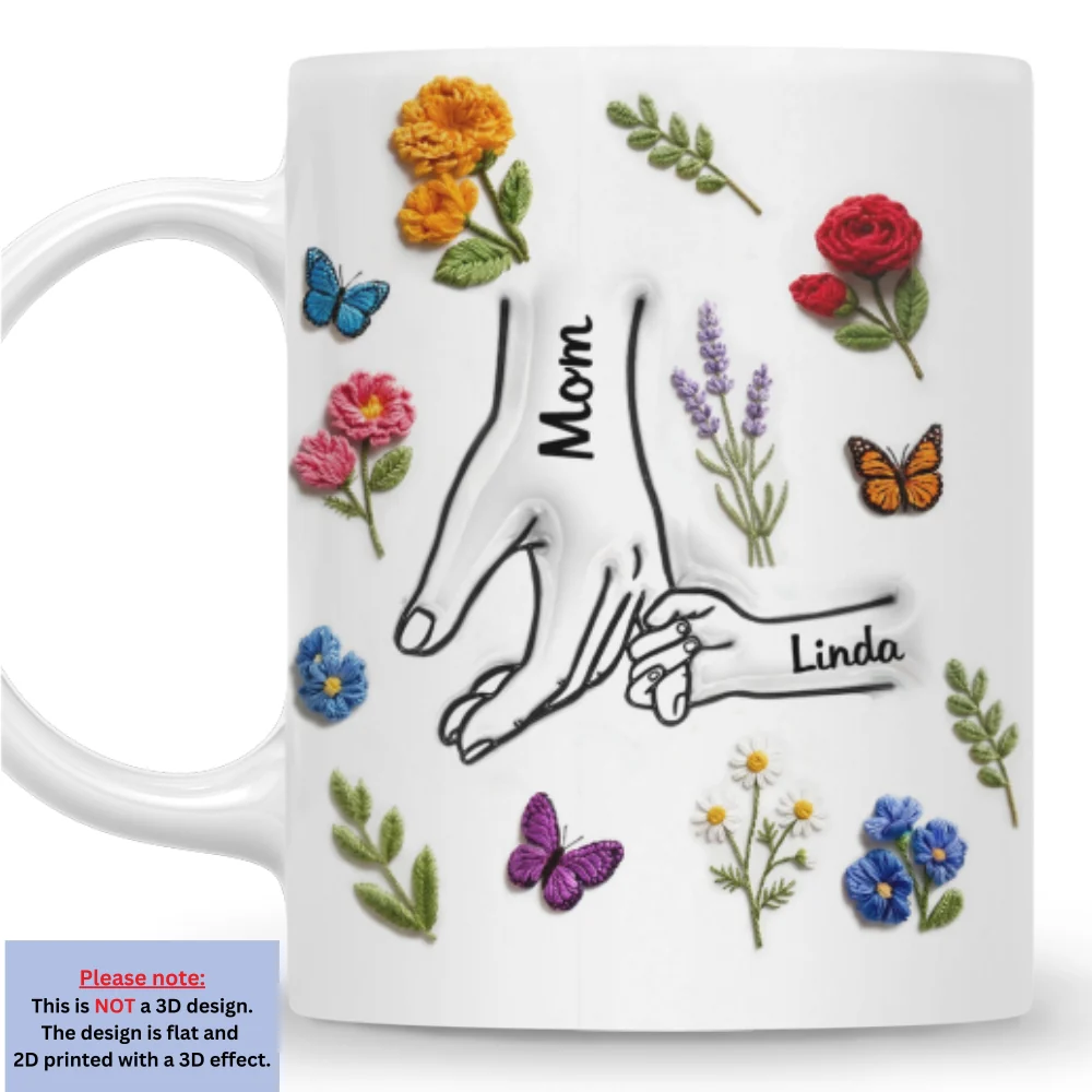 Mom And Her Love - Personalized Custom 3D Inflated Effect Mug - Image 7