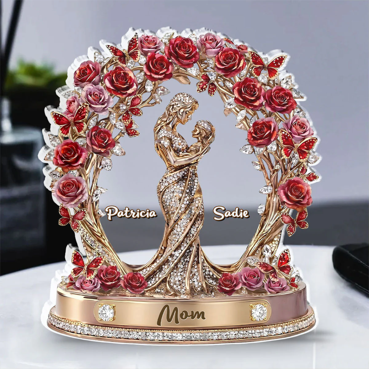 Mom Grandma Love Kids Grandkids - Personalized Custom Acrylic Plaque - Image 3