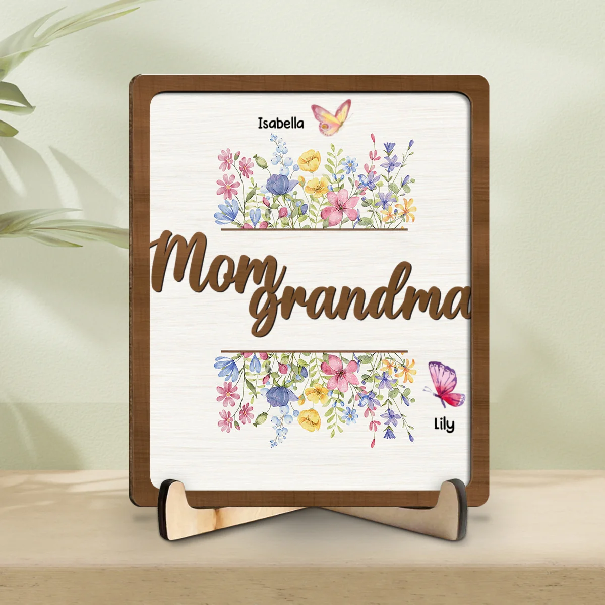 Mom Grandma - Personalized Custom Wooden Plaque - Image 7