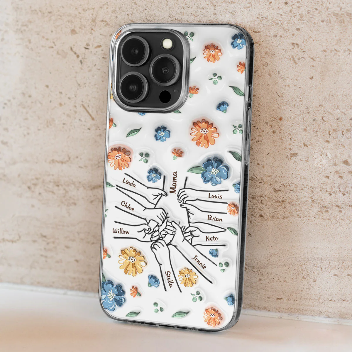 Mom Hold My Heart - Personalized Custom 3D Inflated Effect Phone Case - Image 3