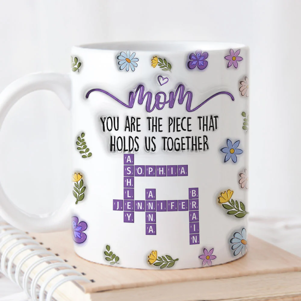 Mom Holds Us Together - Personalized Custom 3D Inflated Effect Mug - Image 3