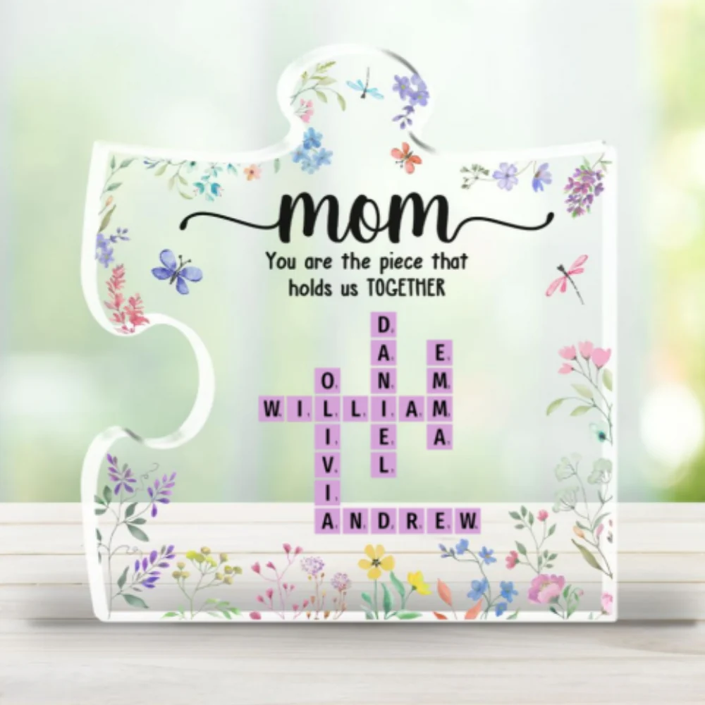 Mom Holds Us Together - Personalized Custom Acrylic Plaque - Image 6