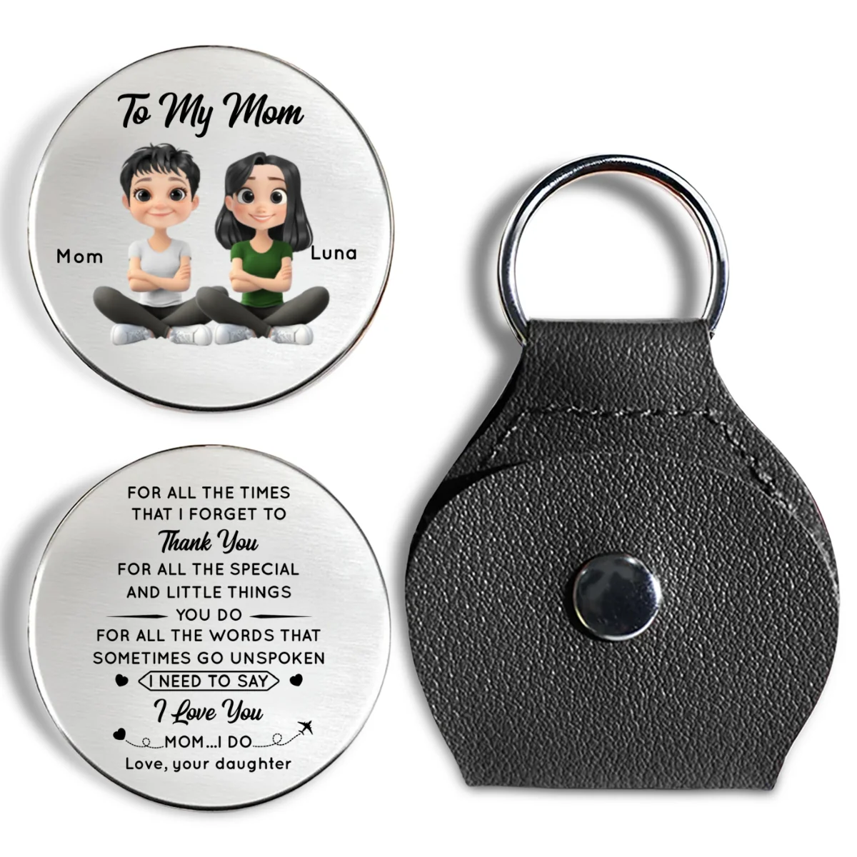 Mom I Do - Personalized Custom Pocket Hug - Image 6