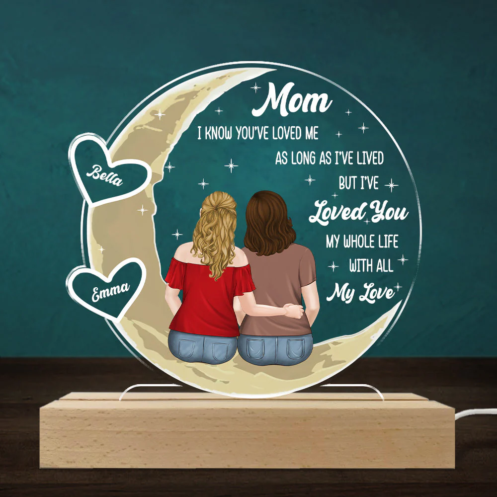 Mom I Have Loved You My Whole Life - Personalized Custom LED Light - Image 3