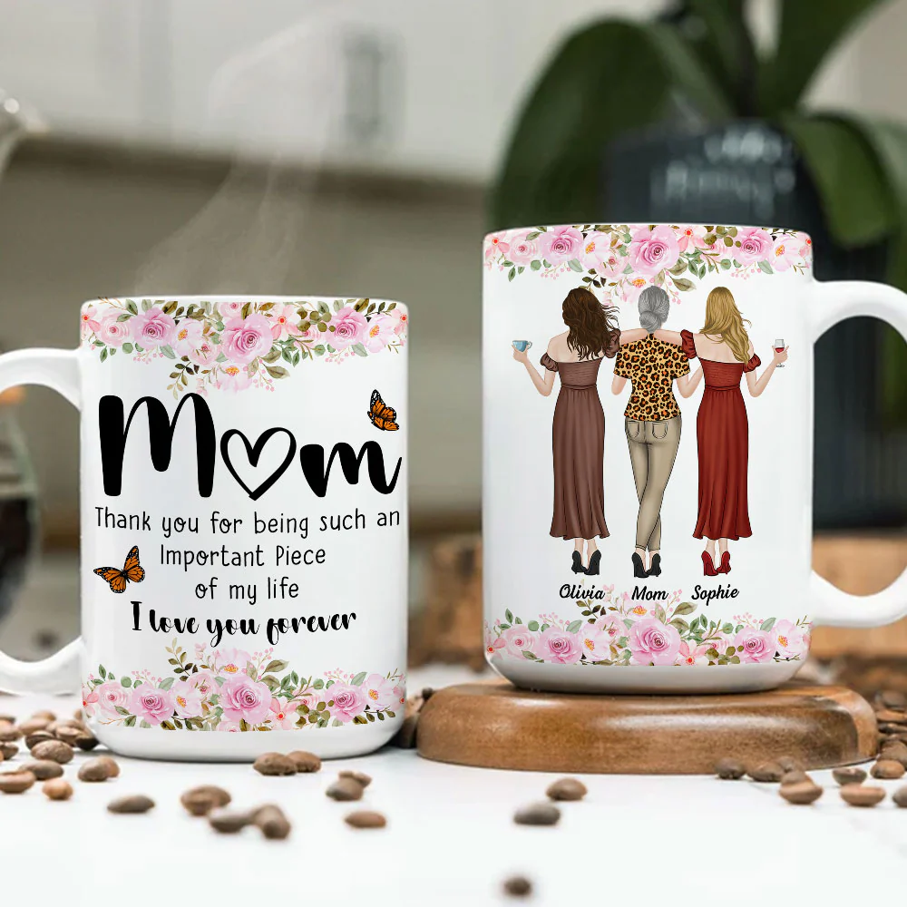 Mom I Love You Forever - Personalized Custom Coffee Mug - Image 2