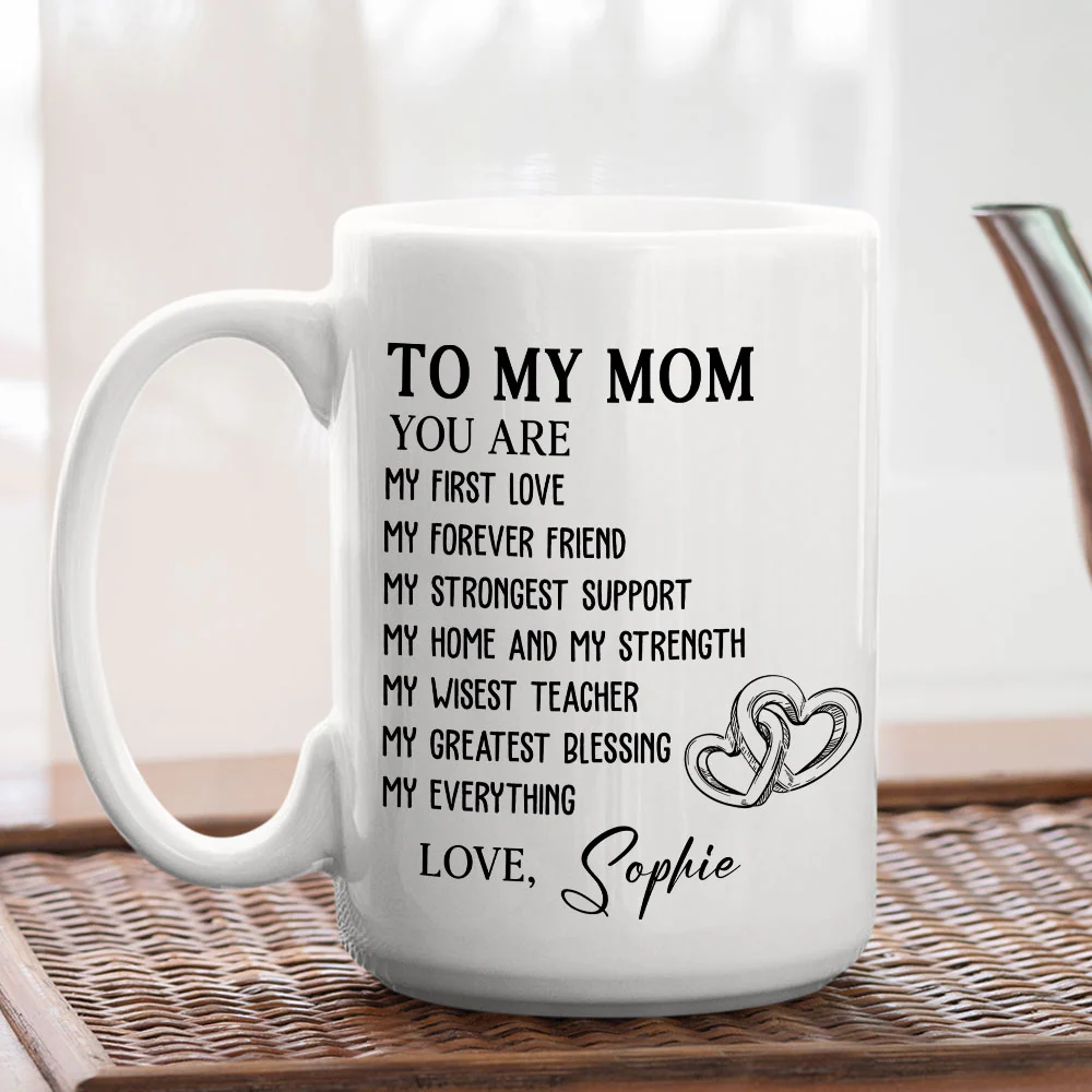 Mom Is My Everything - Personalized Custom Mug - Image 5