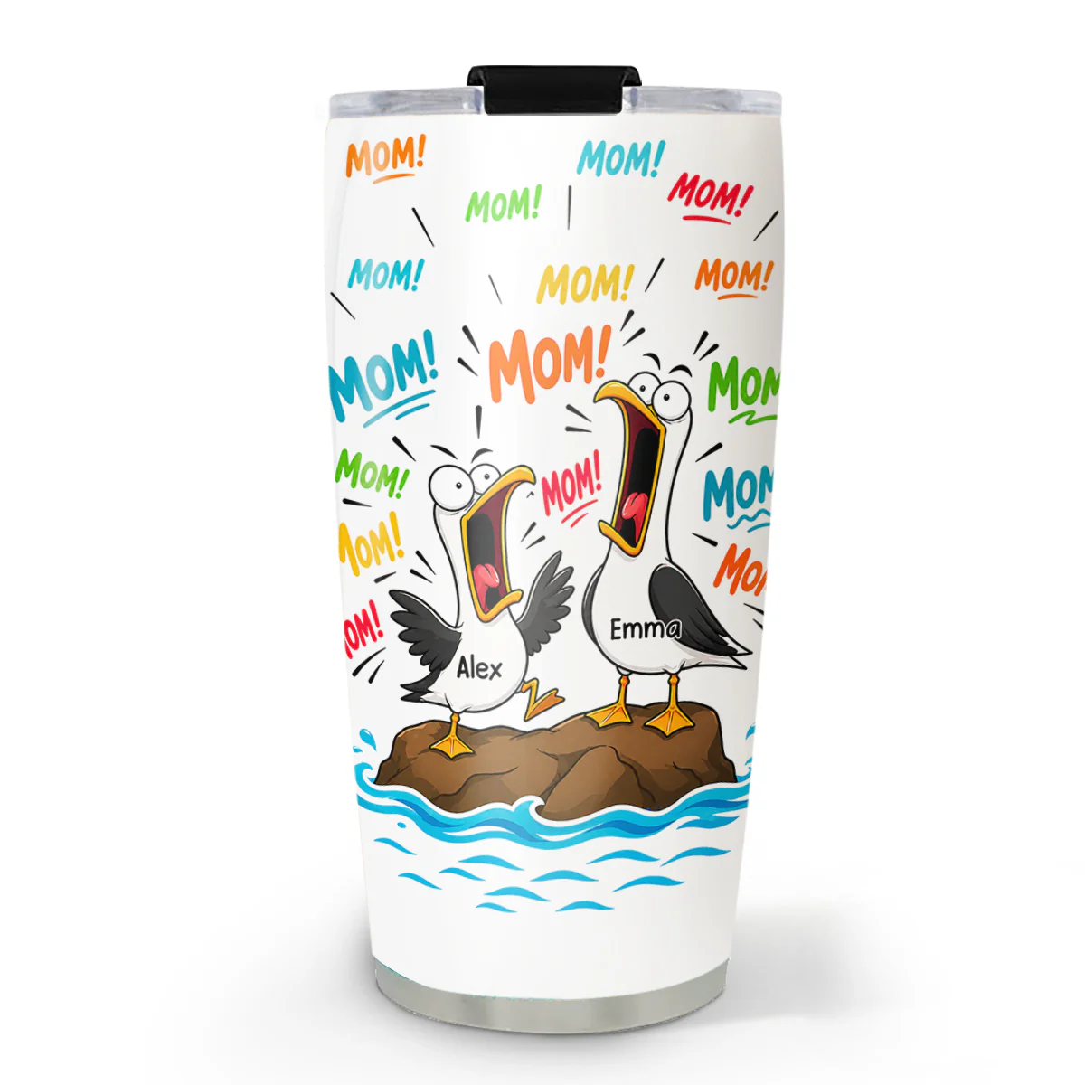 Mom Mom Mom Mom - Personalized Custom Tumbler
