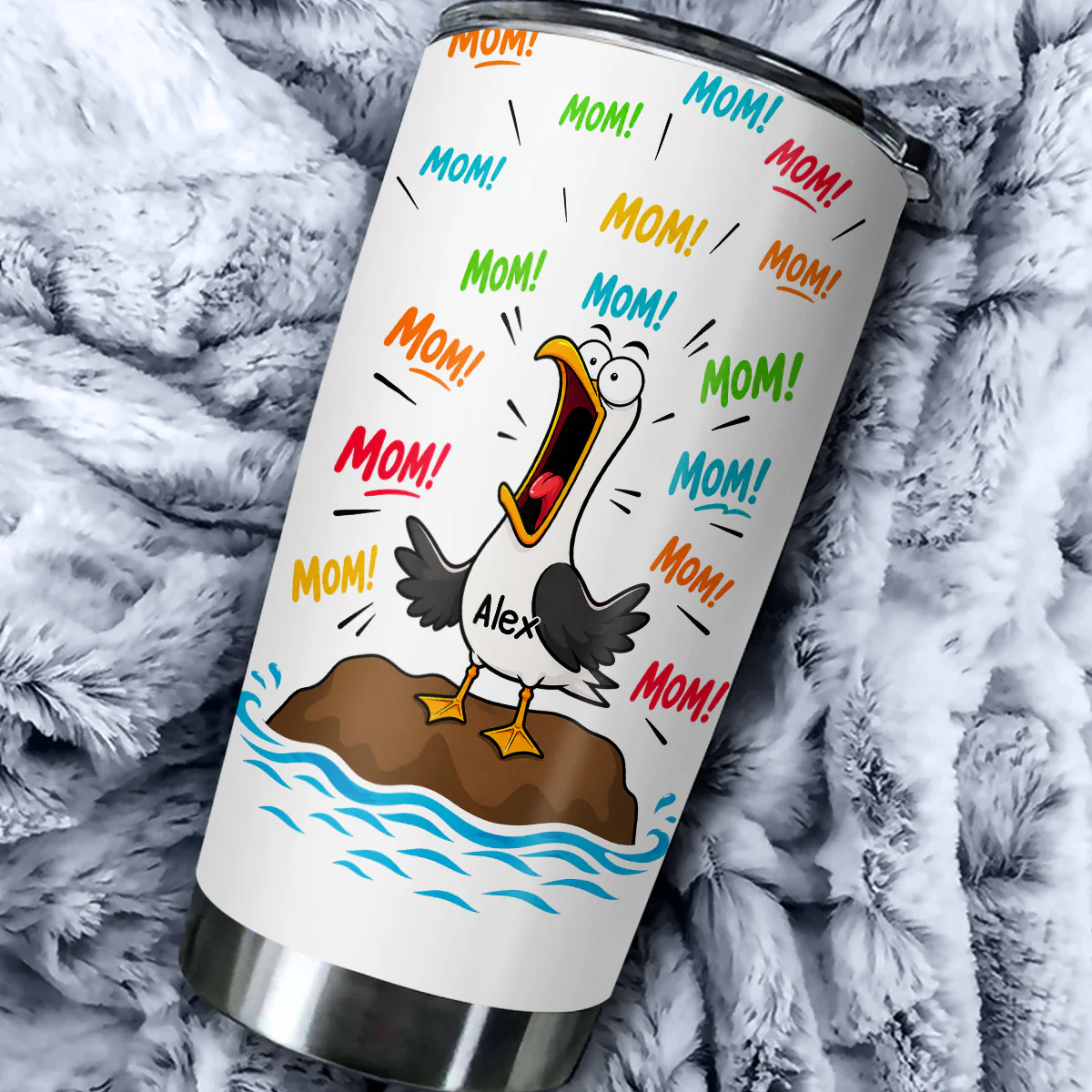 Mom Mom Mom Mom - Personalized Custom Tumbler - Image 3
