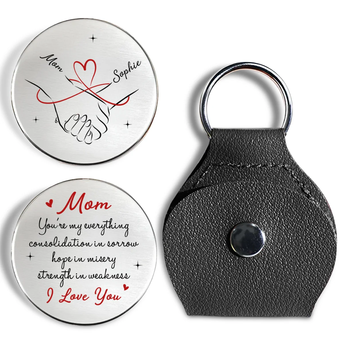Mom My Everything - Personalized Custom Pocket Hug - Image 7