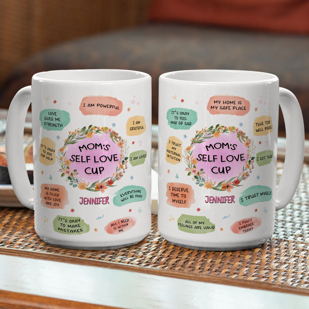 Mom Self Love Cup - Personalized Custom Coffee Mug - Image 5