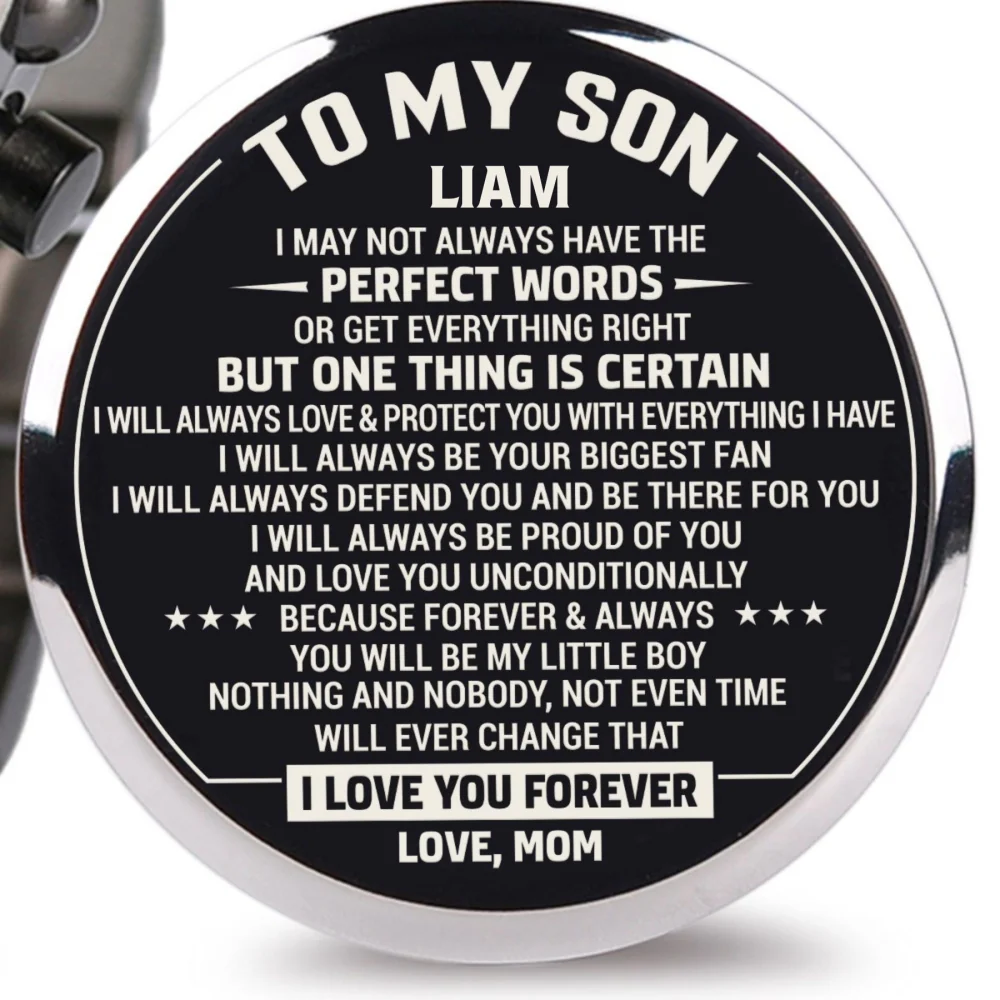 Mom To Son I Will Always - Personalized Engraved Wooden Watches GQ026 - Image 9