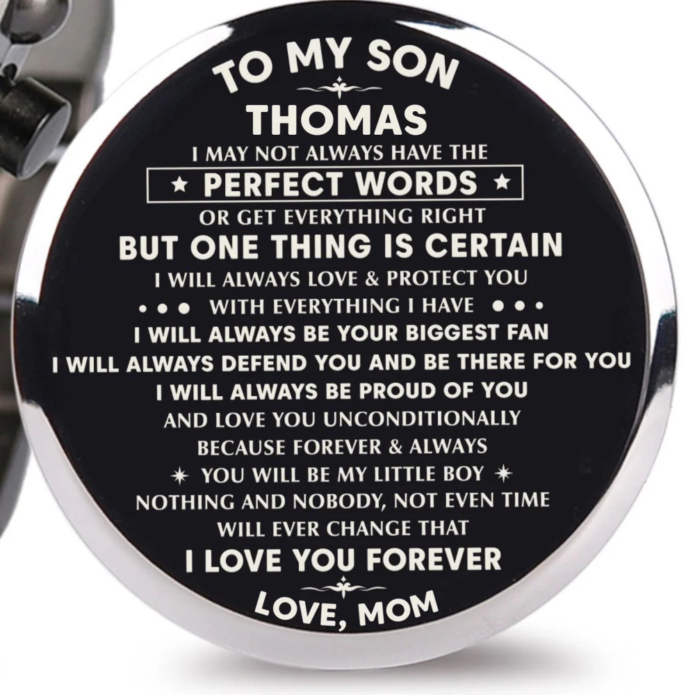 Mom To Son I Will Always - Personalized Engraved Wooden Watches GQ026 - Image 9