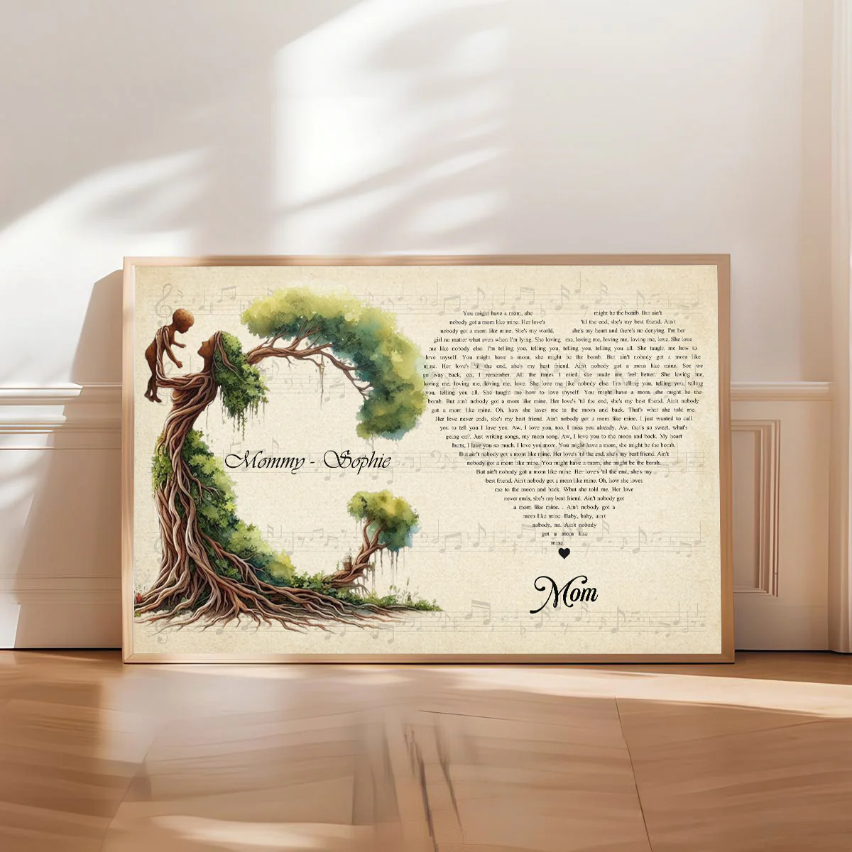 Mom Tree - Personalized Custom Poster - Image 2