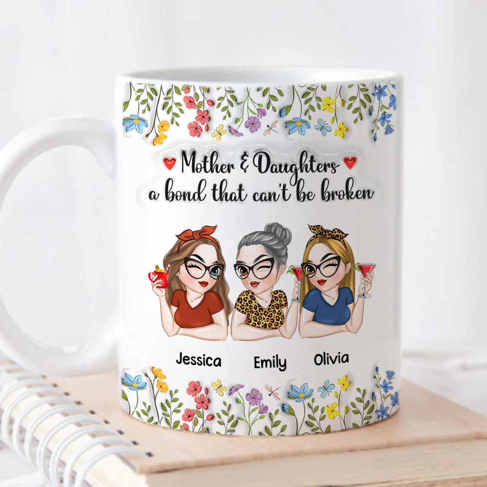 Mom You Are Loved Every Day - Personalized Custom 3D Inflated Effect Mug - Image 2