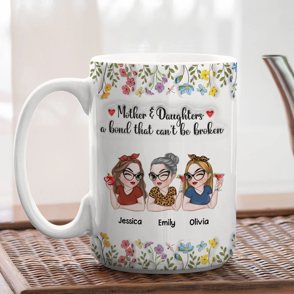 Mom You Are Loved Every Day - Personalized Custom 3D Inflated Effect Mug - Image 5