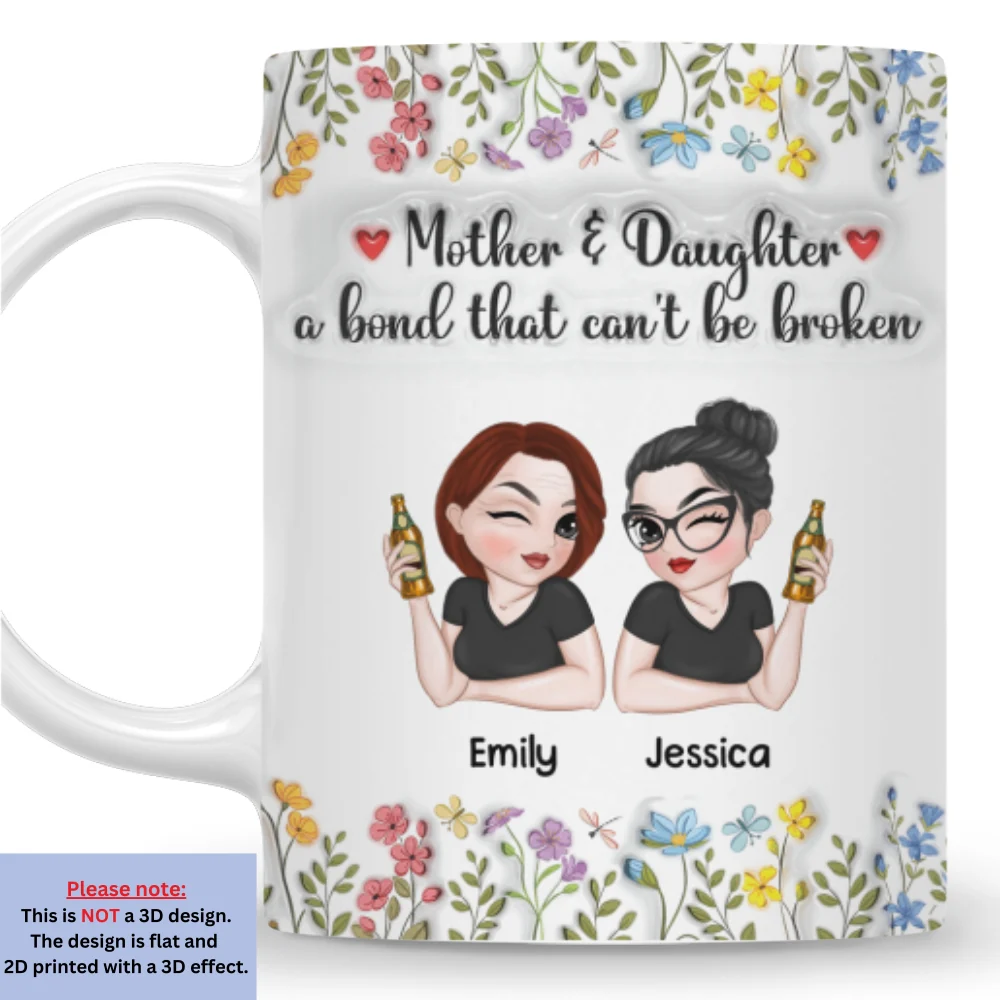 Mom You Are Loved Every Day - Personalized Custom 3D Inflated Effect Mug - Image 7