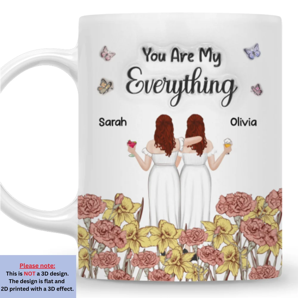 Mom You Are My Everything - Personalized Custom 3D Inflated Effect Mug - Image 4