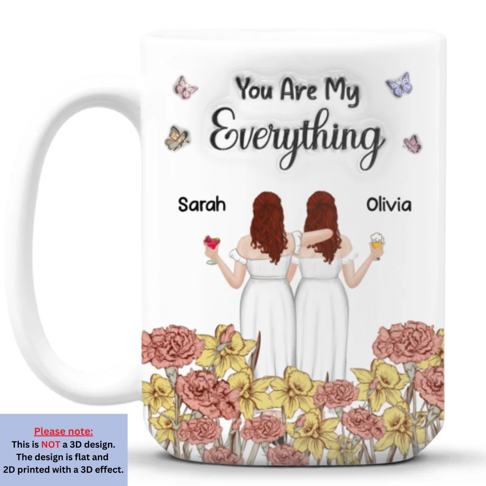 Mom You Are My Everything - Personalized Custom 3D Inflated Effect Mug - Image 7