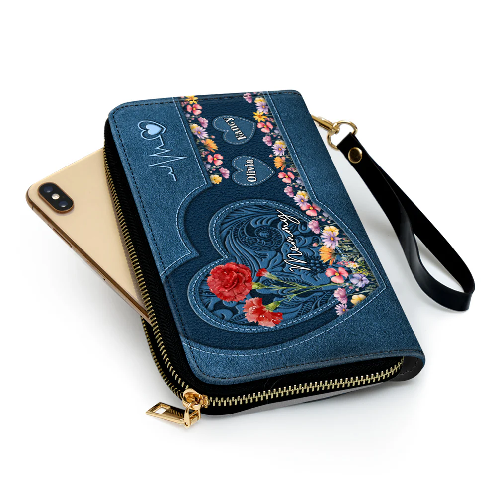 Mom You Are My Everything - Personalized Custom Leather Wallet - Image 3