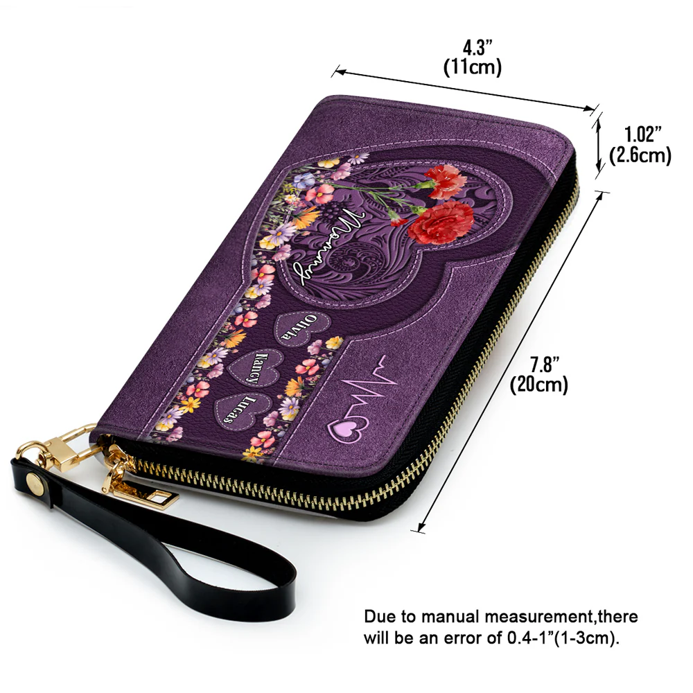 Mom You Are My Everything - Personalized Custom Leather Wallet - Image 5
