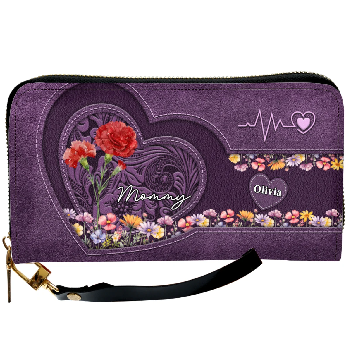 Mom You Are My Everything - Personalized Custom Leather Wallet - Image 6