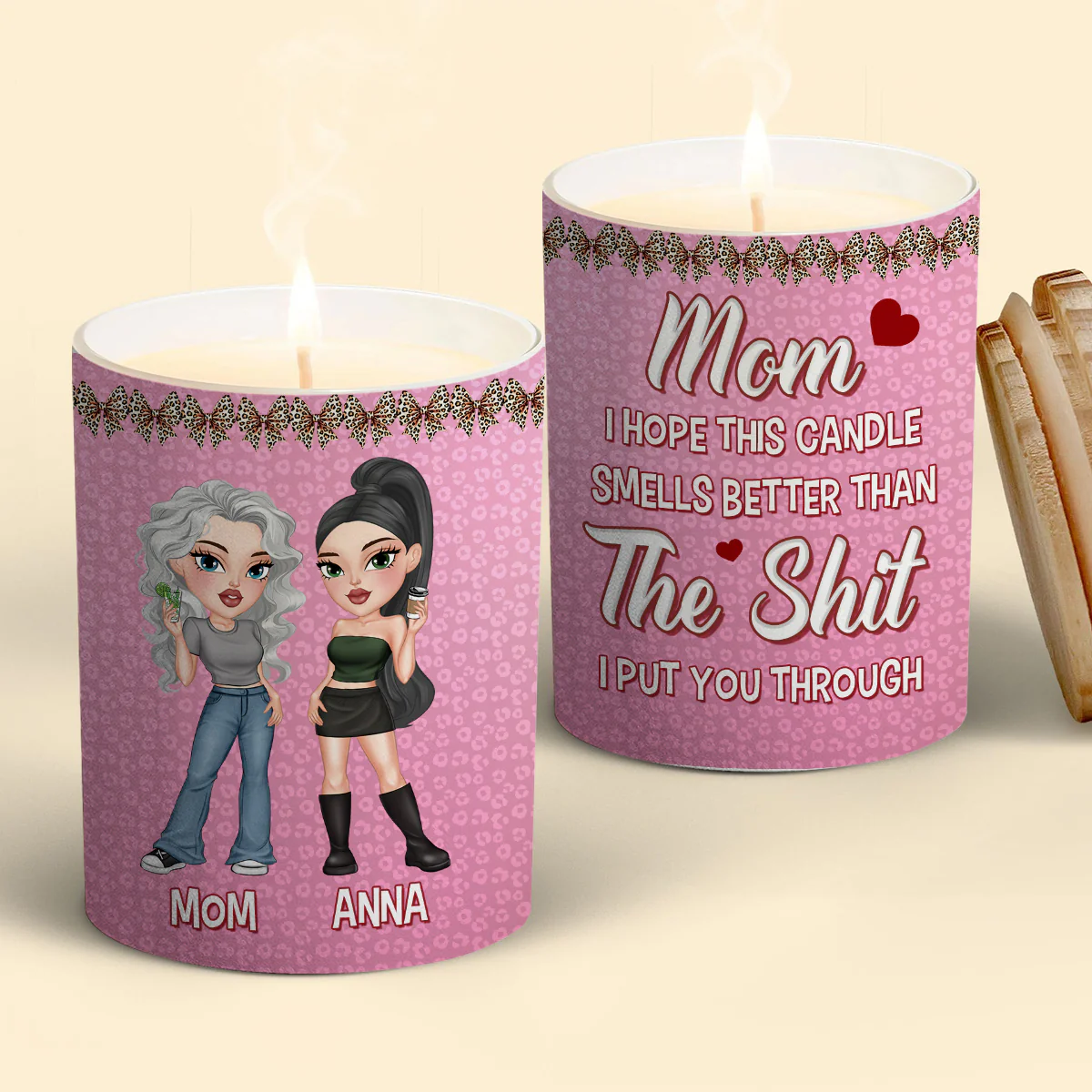 Mom You Deserve This - Personalized Custom Candle - Image 4