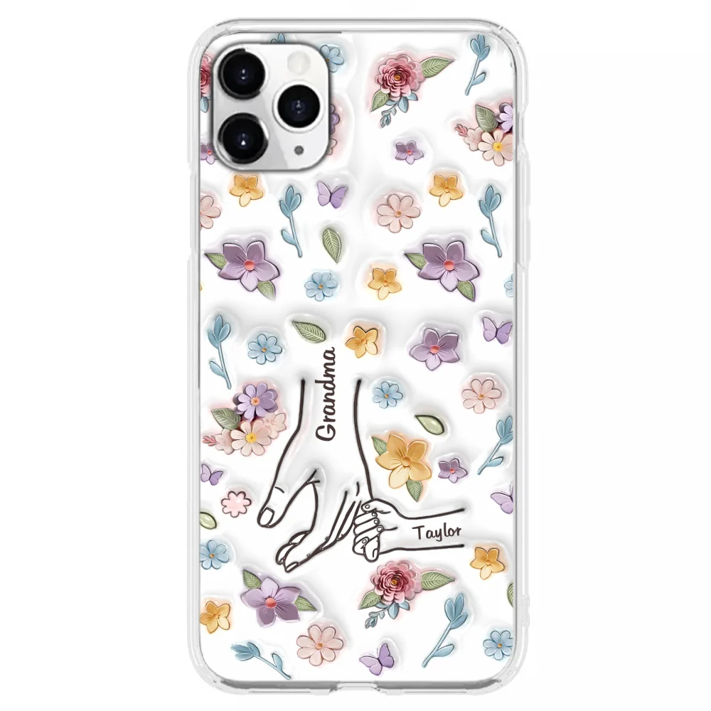 Mom You Hold My Hand Also My Heart - Personalized Custom 3D Inflated Effect Phone Case - Image 10